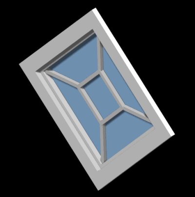 Diamond Window - Muntin Style No. 1